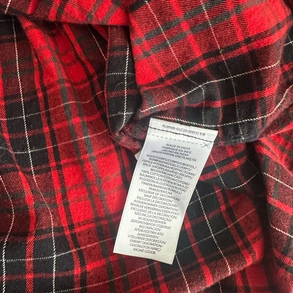 RALPH LAUREN BABY GIRL PLAID SHIRTDRESS